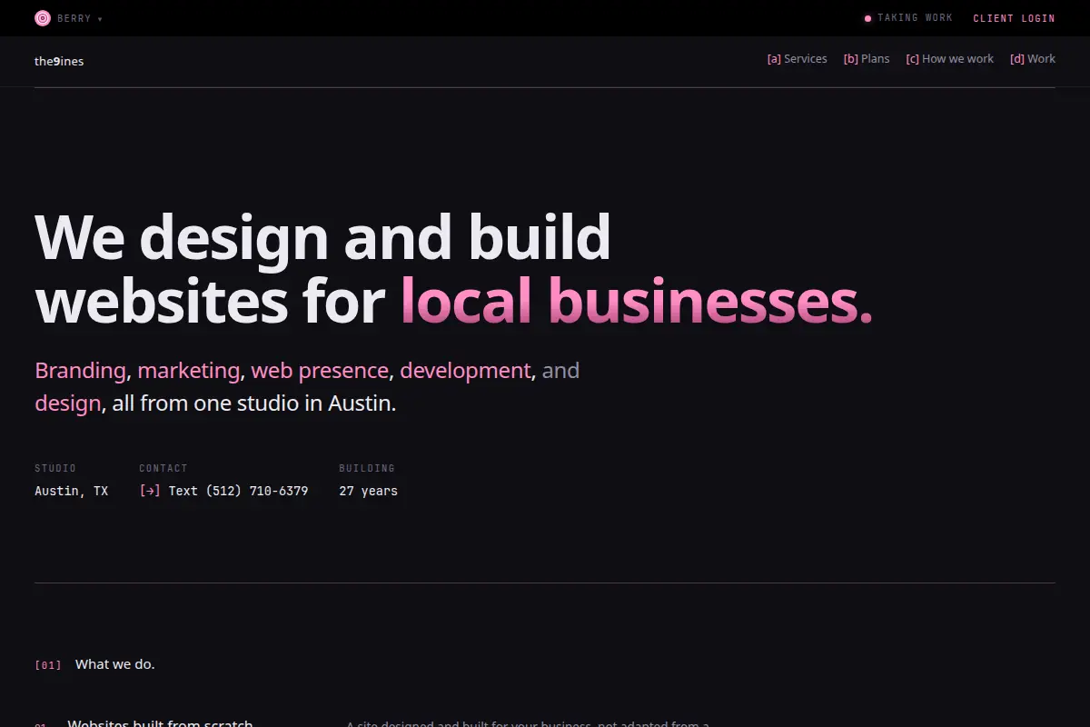 the9ines homepage